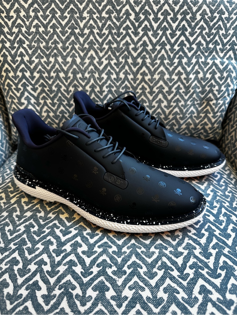 G/FORE Gallivan2r G/Lock Stippled Skull & Tees Twilight Golf Shoes Men's 9.5